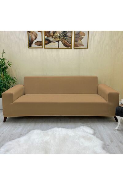 KILIFSAN YENİ MİKRO PETEK KUMAŞ RENK KOMBİNLİ 2 ADET ÜÇLÜ-2 ADET TEKLİ KOLTUK KILIFI SETİ