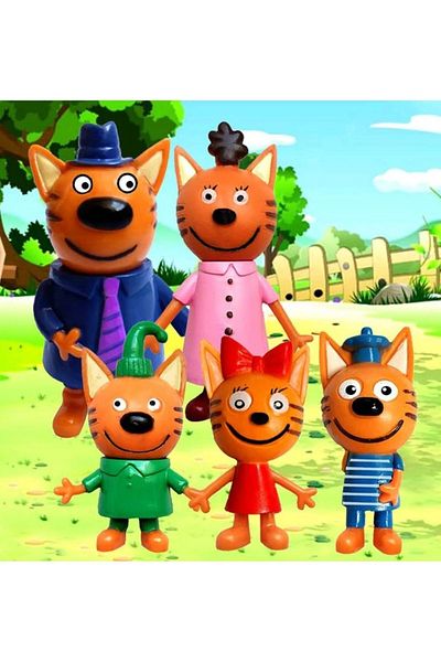 Kumik Kid E Cats 5-Piece Figure Toy