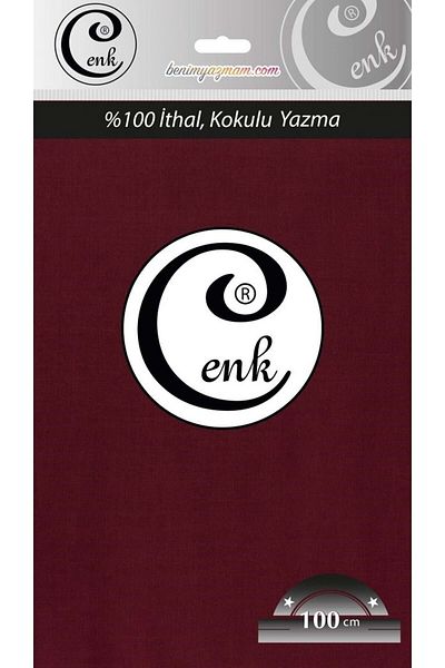 Cenk Plain Color 100 cm Bagged Writing - 0301 - 790-burgundy