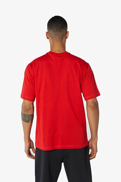 hummel Hml Maddox Owesize Men's Red T-Shirt 911738 -3658