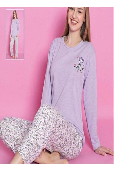 skycott Plus Size Summer Long Sleeve Pajama Set