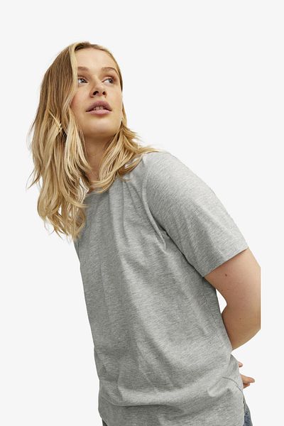 JJXX Jxanna Women's Gray T-Shirt - LightGreyMelange12200182