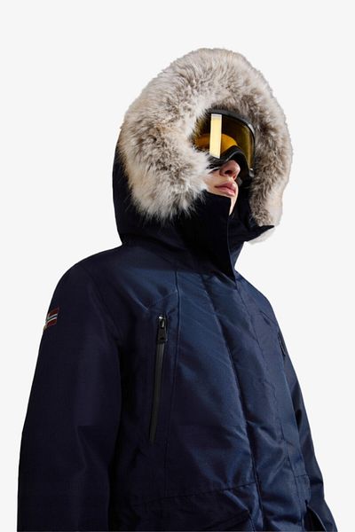 Napapijri A-Dna Explorer W Women's Blue Coat Np0A4Hhm1761