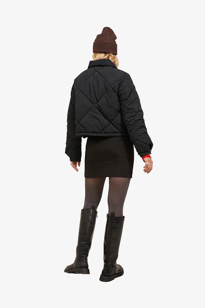 JJXX Jxunit Short Quilted Jacket Otw Women's Black Coat12236457-black