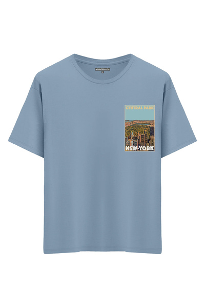 Mounte Bianca Unisex Njujork - Oversize kroj T-shirt