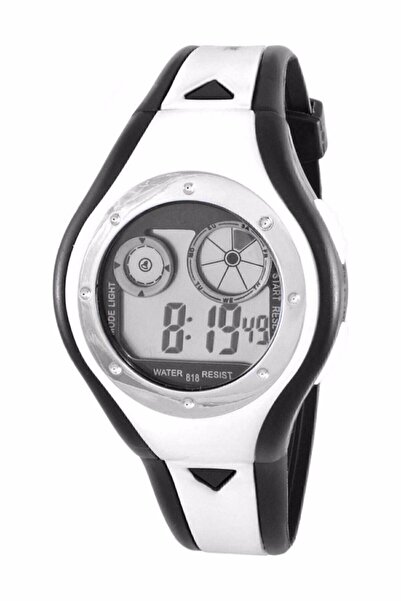 ZAVİRA Siyah Beyaz Taraftar Dijital Spor Çocuk Kol Saati 7 Işıklı Alarm Kronometre