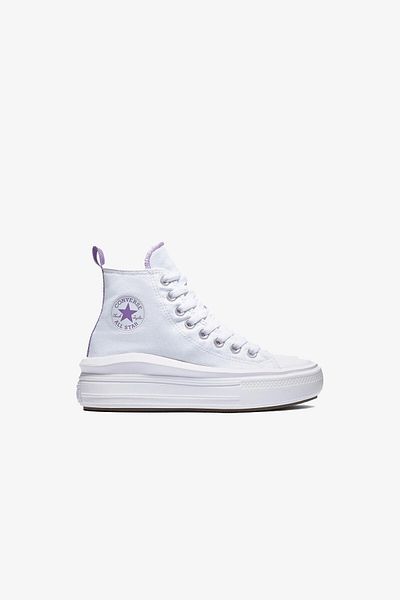 converse Chuck Taylor All Star Move - Kids White Platform Sneaker A03667c