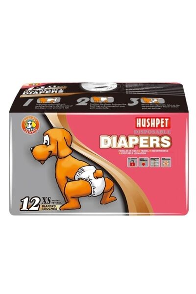 Hushpet Dişi Köpek Bezi Xsmall 12 Li