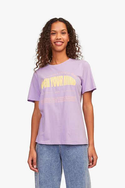 JJXX Tricou violet pentru femei Jxletitia 12252011 -Lilacbreeze