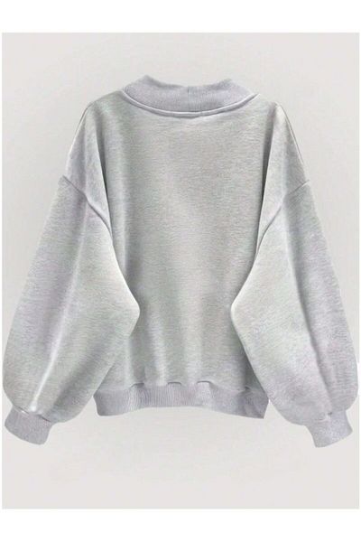MOONBULL V-Ausschnitt Oversize Damen Sweatshirt