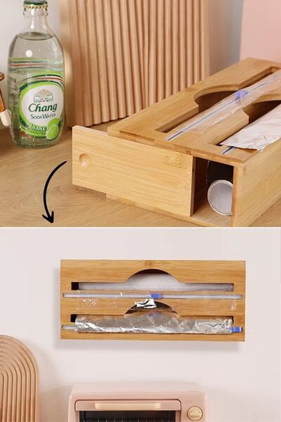 MİEN Miknatisli új modell bambuszszervező sztreccs és fóliavágó bambusz sztreccs és fóliavágó