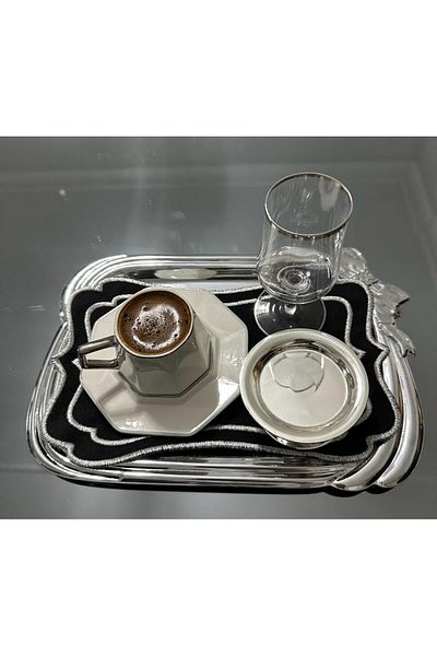 LİNDA MİA Capac Tavă Rectangular 24x15 Cm Brodat