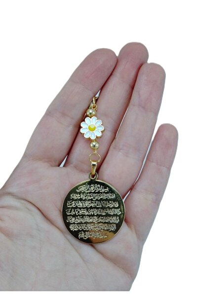 biuti Altın Kaplama Ayetel Kürsi Araba Dikiz Ayna Süsü Papatya Boncuklu Lüks ...