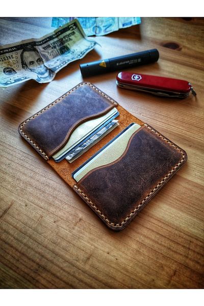 deri basic Shot..minimal Genuine Card Holder