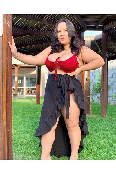 bikinistan Ruffle pareo skirt