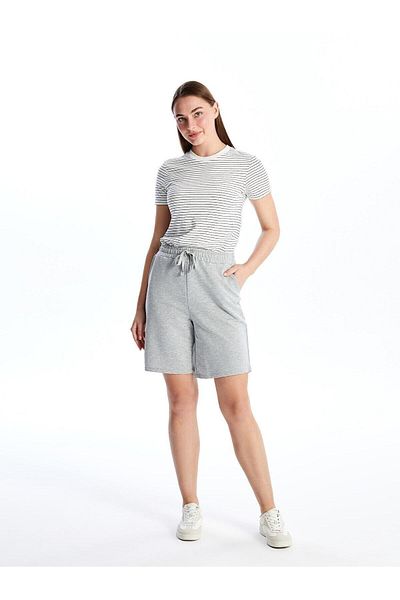 LC Waikiki LCWAIKIKI Classic - Women's Elastic Waist Straight Shorts