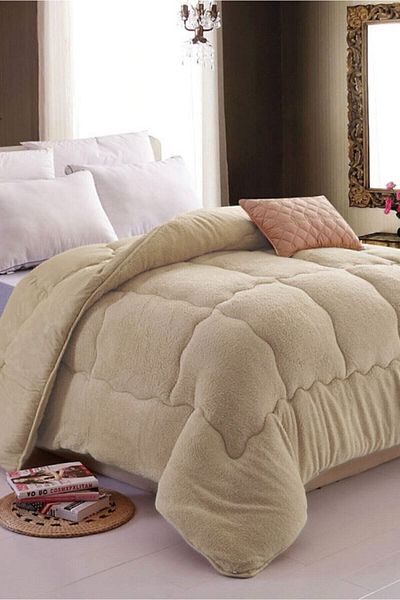Eyüpoğlu My First Single 63 Wire Luxury Double Sided Welsoft Brown Cotton Silicone Quilt 155X215