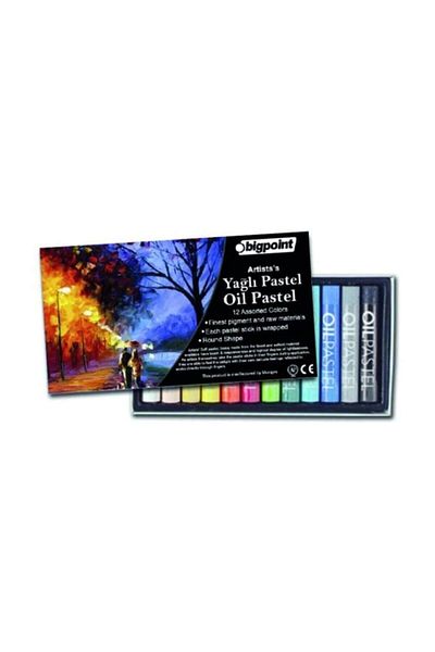 Bigpoint Artists' Oil(oil) Pastel Paint 12 Colors