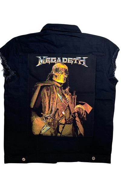 Modaroma Megadeth Black Denim Vest