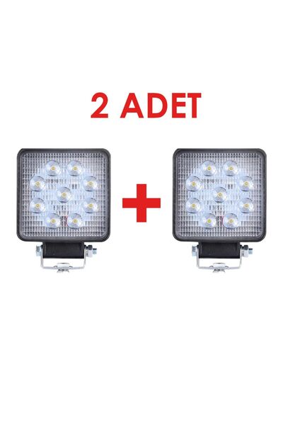 BSP PARTS ÇİFT 9'LU LED ÇALIŞMA LAMBASI FORKLİFT İŞ MAKİNESİ KAMYON TIR OFF R...