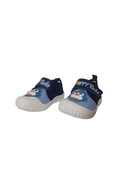 GEZER Boy's Slippers - Ultra Light, Bird Figure, Navy Blue-White, Nursery School - Gzerr59-979