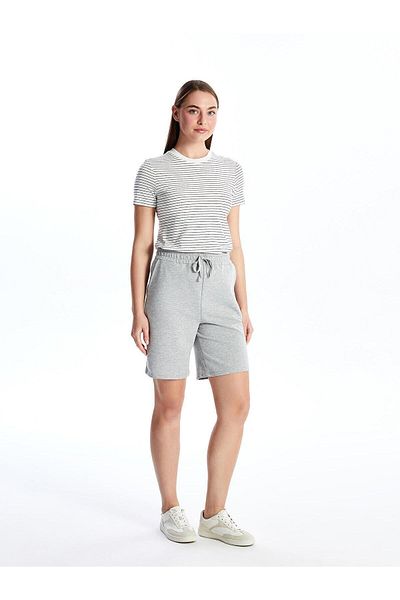 LC Waikiki LCWAIKIKI Classic - Women's Elastic Waist Straight Shorts
