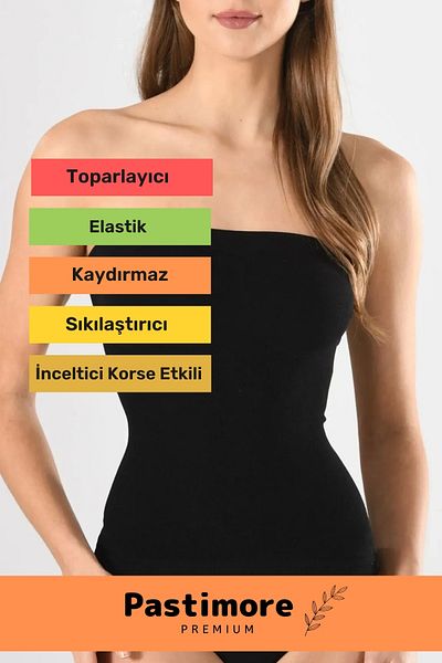 Pastimore Special Production Straples Long White Knitted Seamless Non-Pad Seamless Soft Basic Women's Tank Top