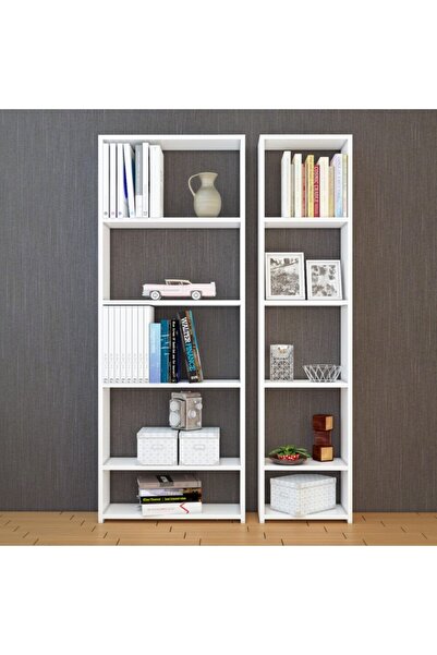 Nur Mobilya Anka 2'li Arkalıksız Model Kitaplık