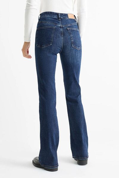 Sezka Life Blugi de damă cu talie înaltă cu picioare largi - Pantaloni din denim cu picior evazat spaniol