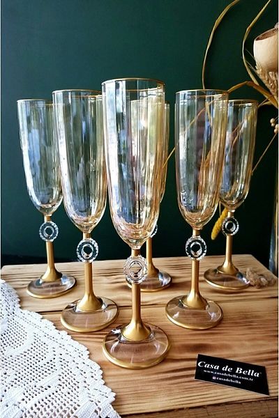 Paşabahçe Amore Honey Colored Glass for 6 Persons