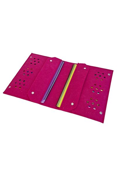 Next Craft Practical Felt Pen Holder Bag for School - Multi-purpose Tablet Crayons and Notebook Book Organizer