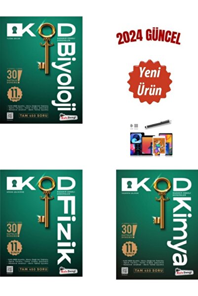 Kafa Dengi Yayınları 2024 Güncel 11.Sınıf Kod Fizik-Kimya-Biyoloji 90 Deneme ...