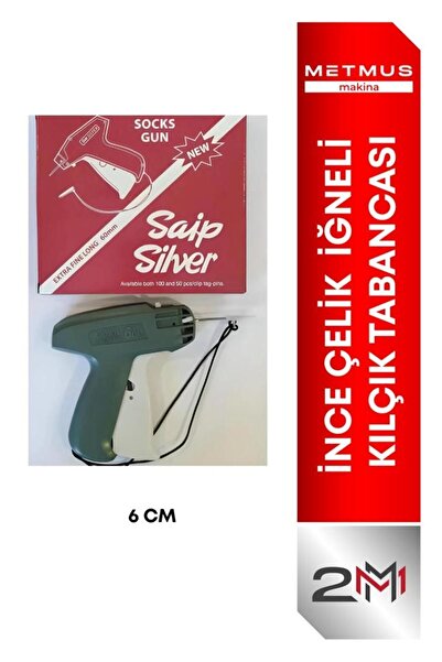 Saip Kılcık Tabanca Extra Ince Uzun Çelik Iğne 6 Cm
