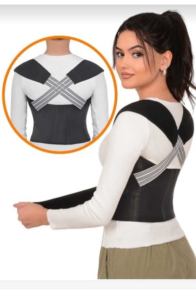 YclShop Ayarlanabilen Kadın Erkek Bel İnceltici  Kamburluk Önleyici Bel Omuz Sırt Dik Duruş Korsesi