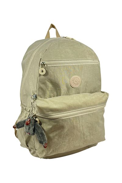 çantavizyon Σχολικό σακίδιο πλάτης Unisex Beige - Αδιάβροχο τσακισμένο ύφασμα, Λυκείο Λυκείου Κολέγιο
