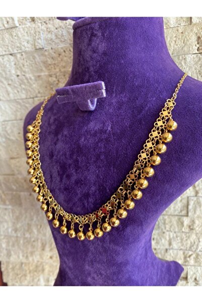 barış gold altın kaplama Kişniş Kolye 22 Ayar Altın Kaplamalı-solmaz