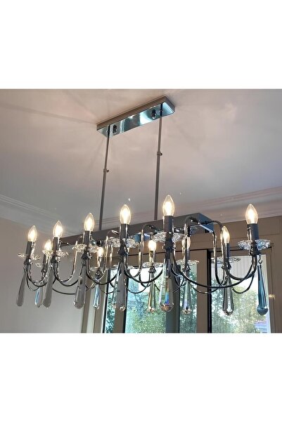 yıldırımavize Kontes 12 Li Yemek Masası Kromaj Renk (TAM MONTAJLIDIR.)