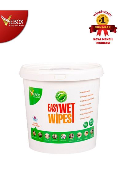 VEBOX Easy Wet Wipes Bucket Wet Wipes Magical Garden Scented Eco 300 Pcs