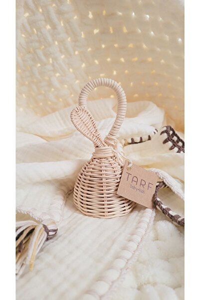 TARF Bebek Rattan Bambu Çıngırak/marakas, Bebek Hediyesi, Sağlıklı Oyuncak, Bebek Odası Dekoru