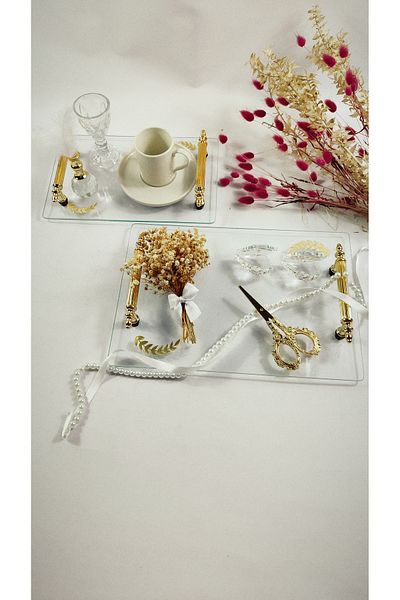 Basic Creation Σετ δίσκου Pearl Luxury Elegant Simple Stylish