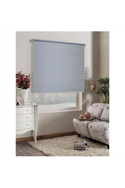 Taç Rüyaper Gri Blackout Karartma Işık Geçirmeyen Stor Perde