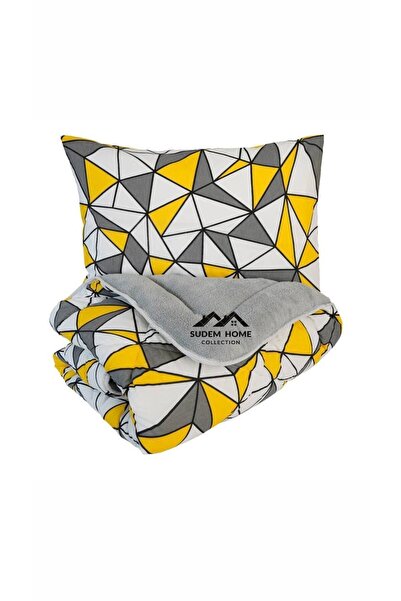 Sudemhome Welsoft Single Soft Sleeping Set - Gray Marble, Double Sided Fluffy