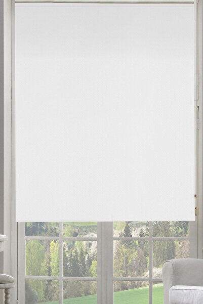 Taç Rüyaper Mat Polyester Beyaz Stor Perde Kalın Leke Tutmaz