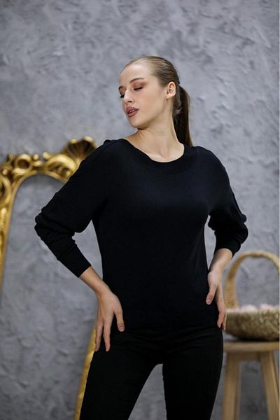 Su Moda Îmbrăcăminte pentru femei Bluză Pulover mercerizat Decolteu în V în față sau în spate Decolteu în V 2 tipuri de purtate Pulover tricotat