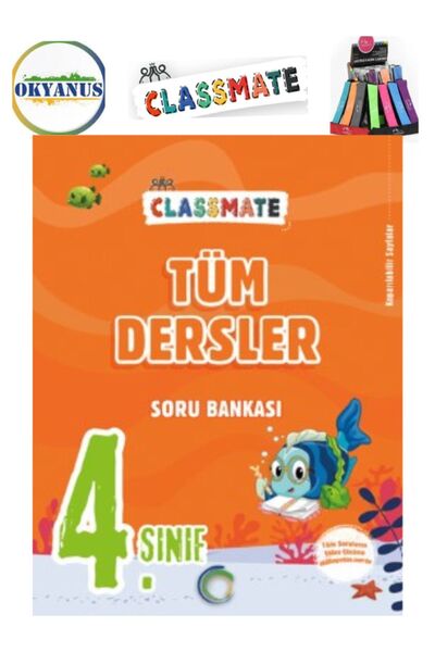 Okyanus Yayıncılık Güncel 4.Sınıf Clasmate Yeni Nesil Tüm Dersler Soru Bankas...