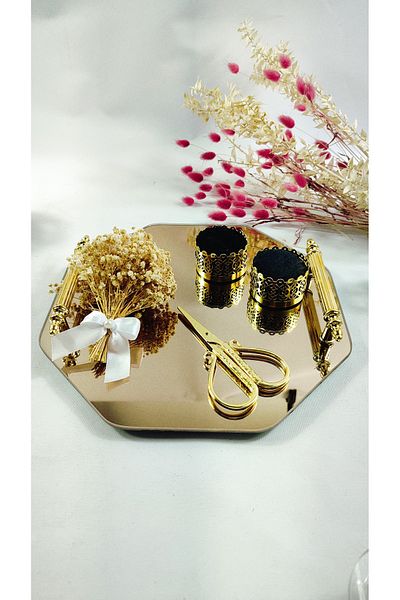 Basic Creation Δίσκος χέννας αρραβώνων με λεπτομέρεια φύλλου