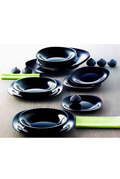 Luminarc Carine 27 Parça Yemek Takımı Siyah