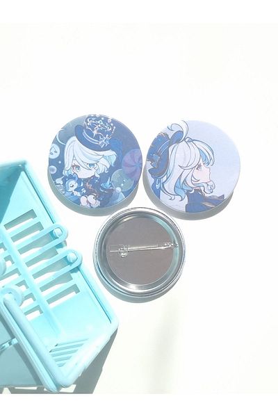 Yenaplanner Set de ornamente/set de insigne pentru geanta Genshin Impact Furina