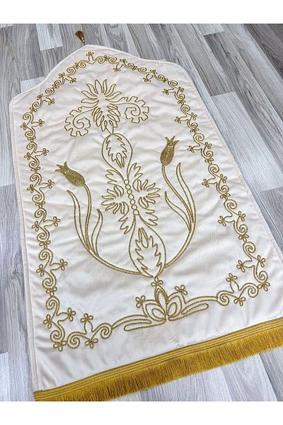 AYHANHOME هدية الزفاف المزجج المطرزة سجادة الصلاة العريس حزمة المهر