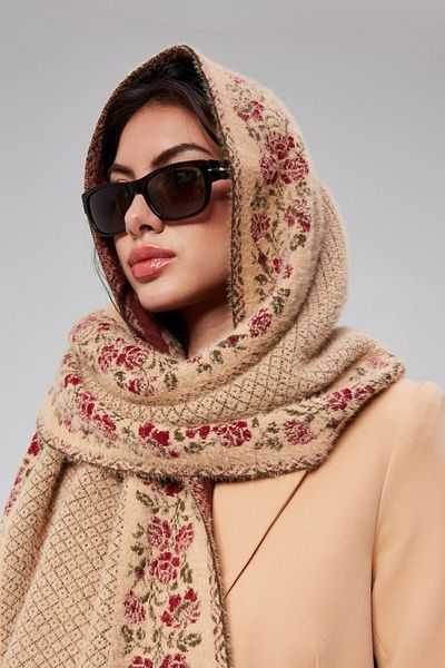 panşalço Camel Beard Neck Shawl
